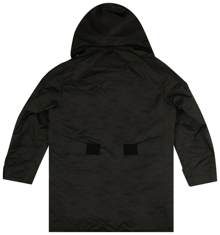 Givenchy Oversized Quilted Ottoman Parka Black