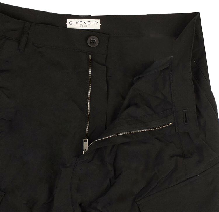 Givenchy Tapered Cargo Trousers Black