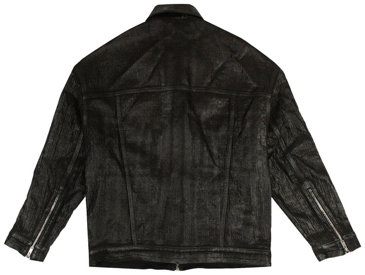 Givenchy 4G Polished Oversized Denim Jacket Black