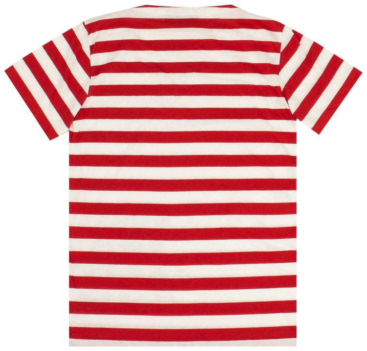 Gucci Striped Patch T Shirt RedWhite