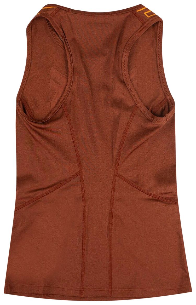 Fendi Graphic Logo Tank Top Orange