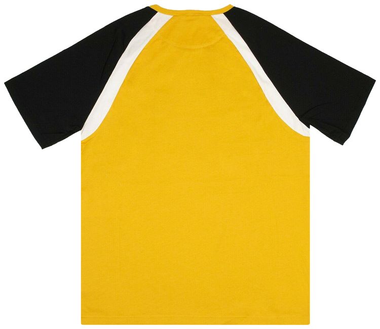 Fendi FF Print Short Sleeve T shirt YellowBlack