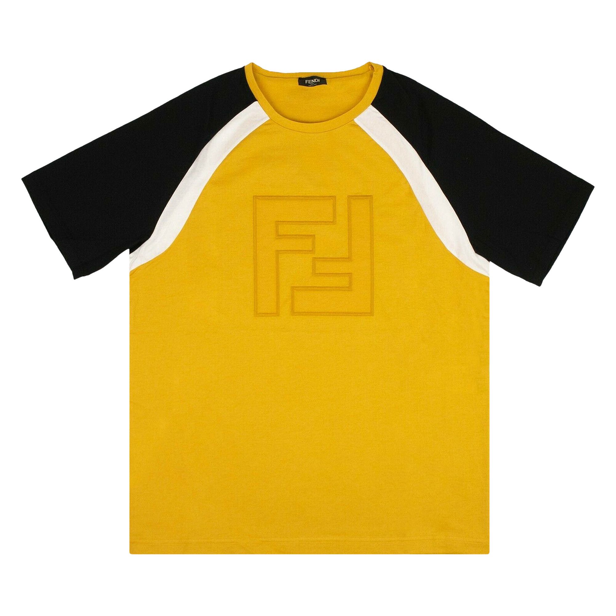 Black and hotsell yellow fendi shirt