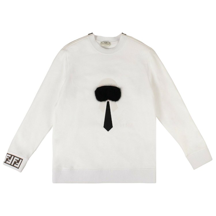 Fendi x Karl Lagerfield Karl Monster Sweatshirt 'White'