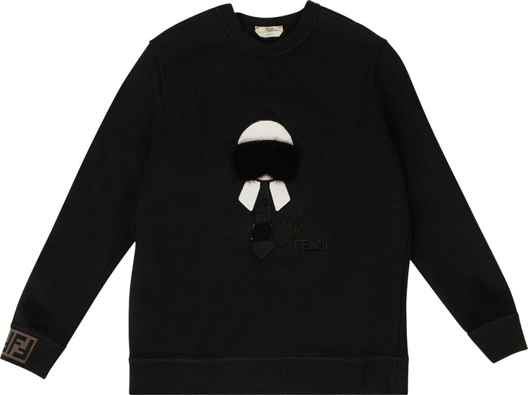 Fendi x Karl Lagerfield Karl Monster Sweatshirt 'Black'