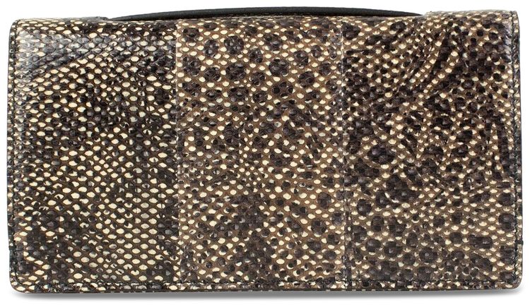 Dior Leather Embellished Pouchette Clutch Snakeskin