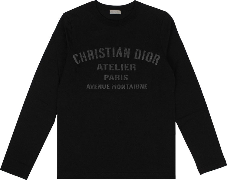 Dior Atelier Long-Sleeve T-Shirt 'Black'