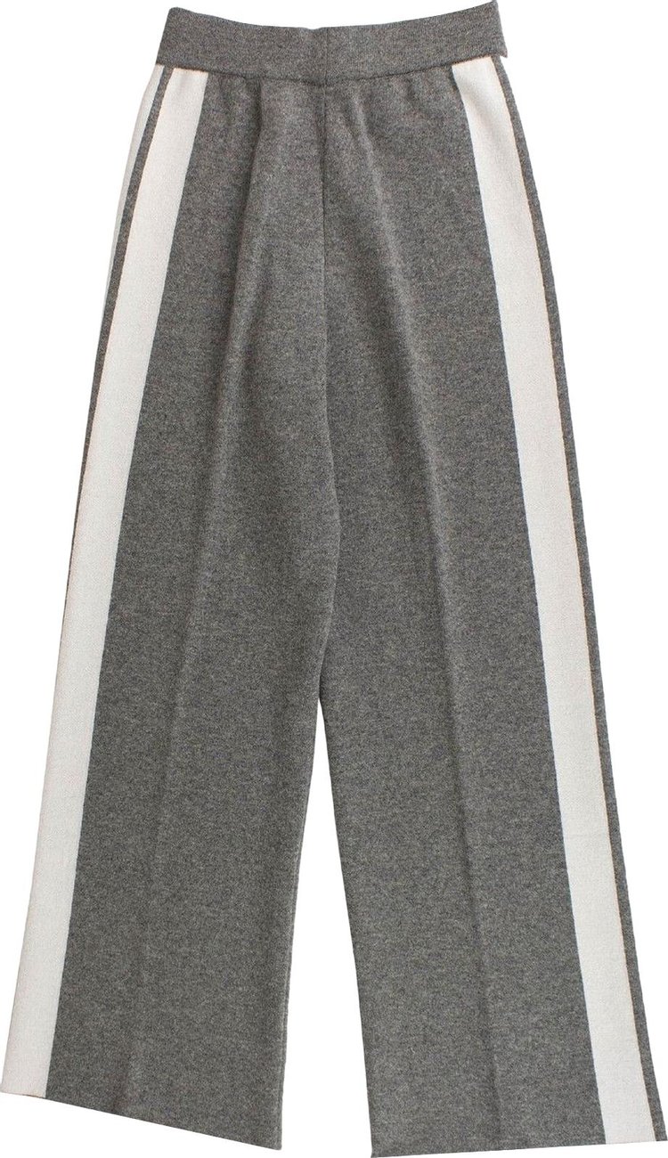 Dior Knit Side Stripe Track Pants Grey