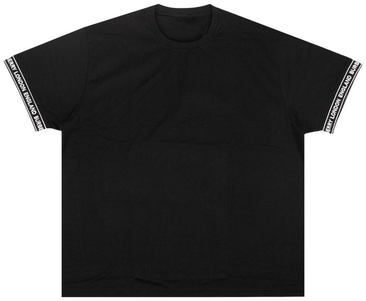 Burberry Band Logo T Shirt Black
