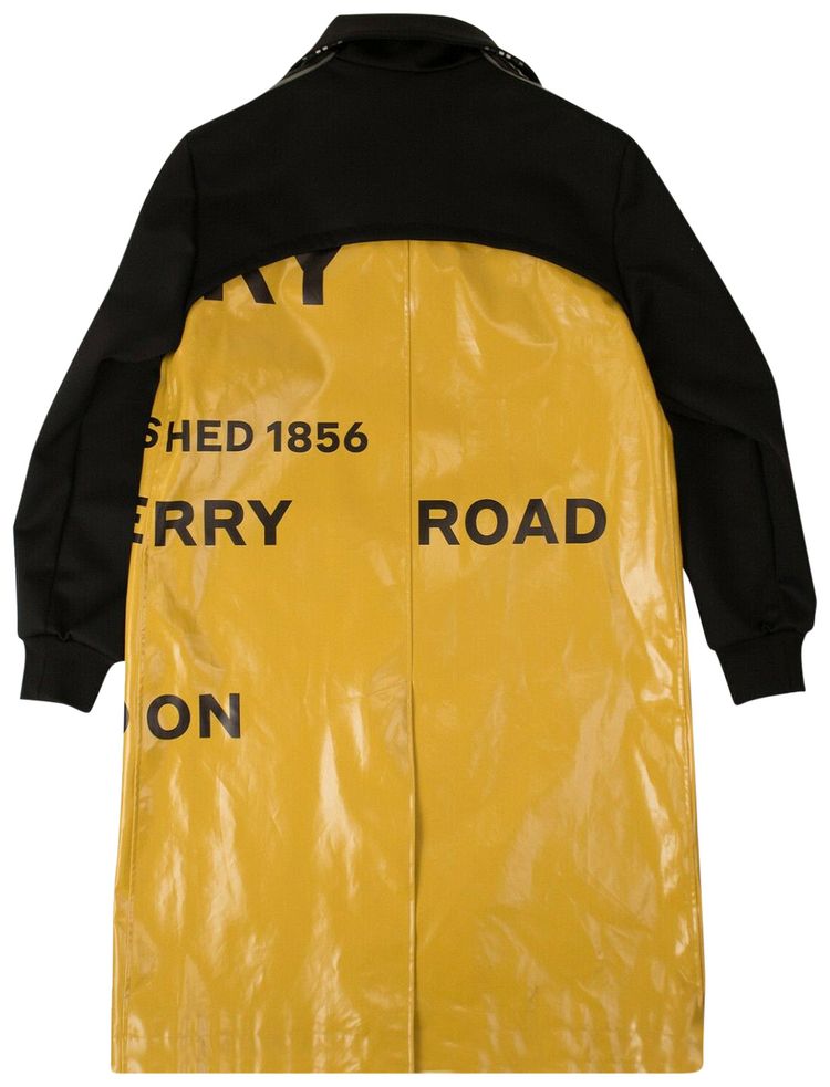 Burberry Horseferry Print Rain Coat YellowBlack