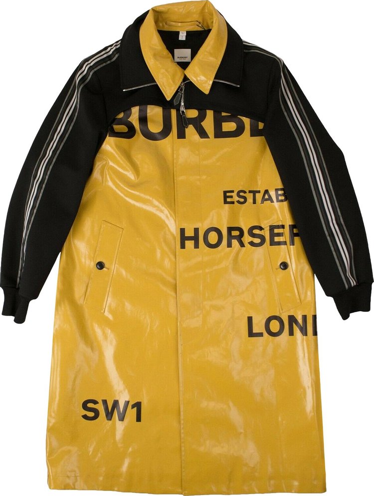 Burberry Horseferry Print Rain Coat 'Yellow/Black'