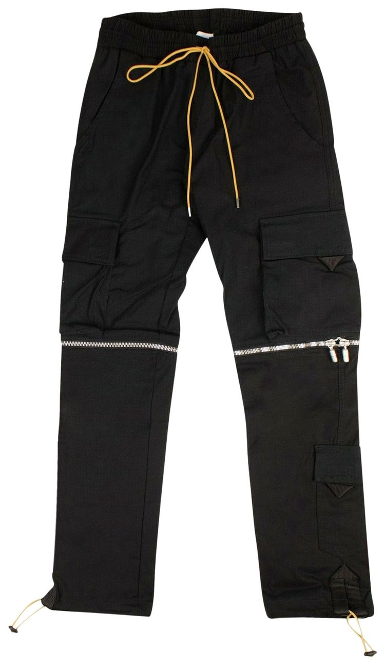 Rhude Zip Cargo Pants Black