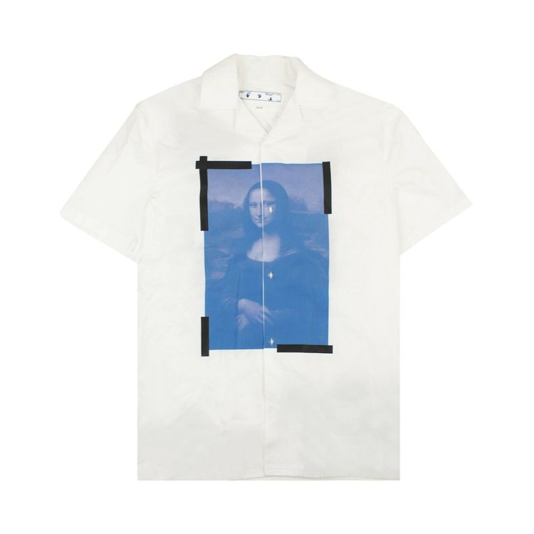Off White La Gioconda Bowling Shirt WhiteBlack
