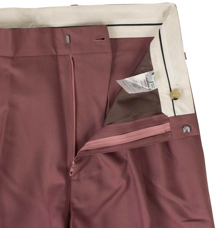 Casablanca Wool Rio Pleated Trousers Dusty Rose