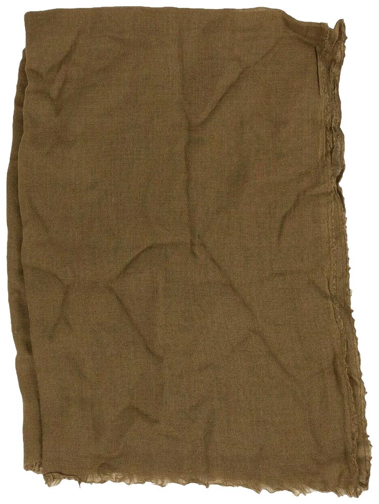 Rick Owens Cashmere Woven Pashmina Scarf Mustard