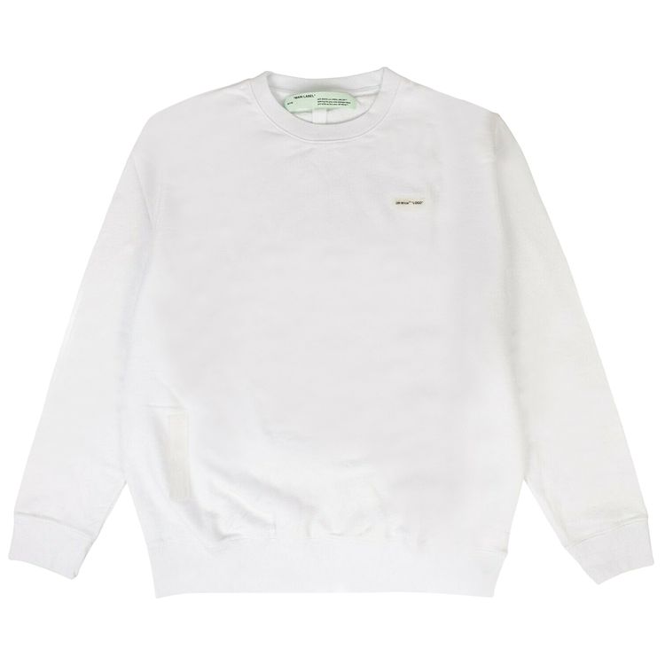 Off White Basic Logo Crewneck Sweatshirt White