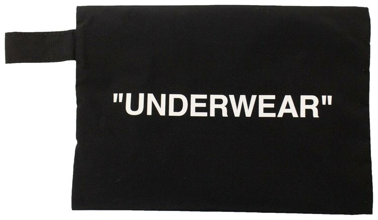 Off White Underwear Pouch BlackWhite