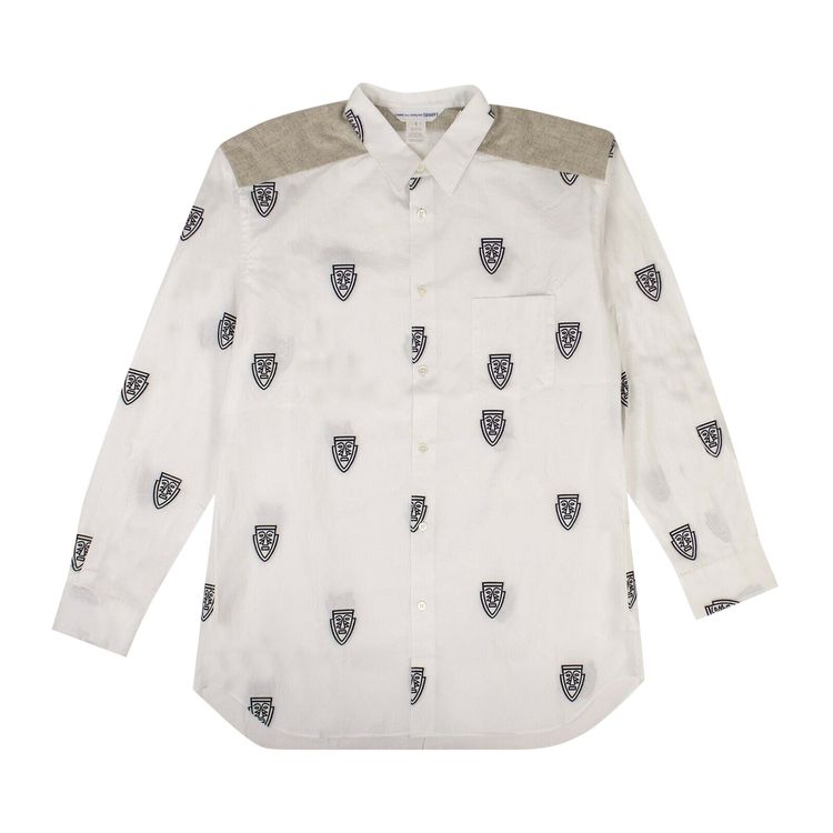 Comme des Garcons SHIRT Mask Button Down Shirt White