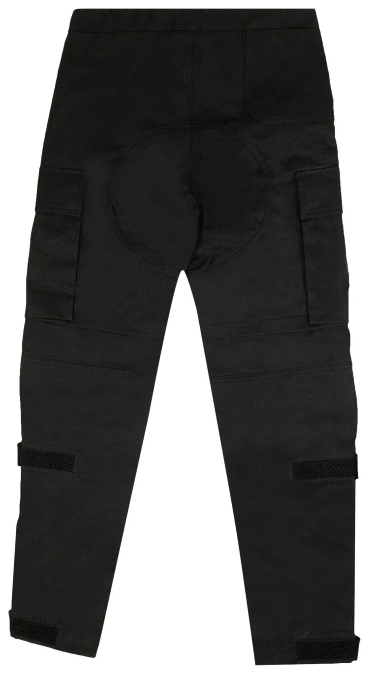 Off White Gabardine Zip Off Cargo Pant BlackWhite