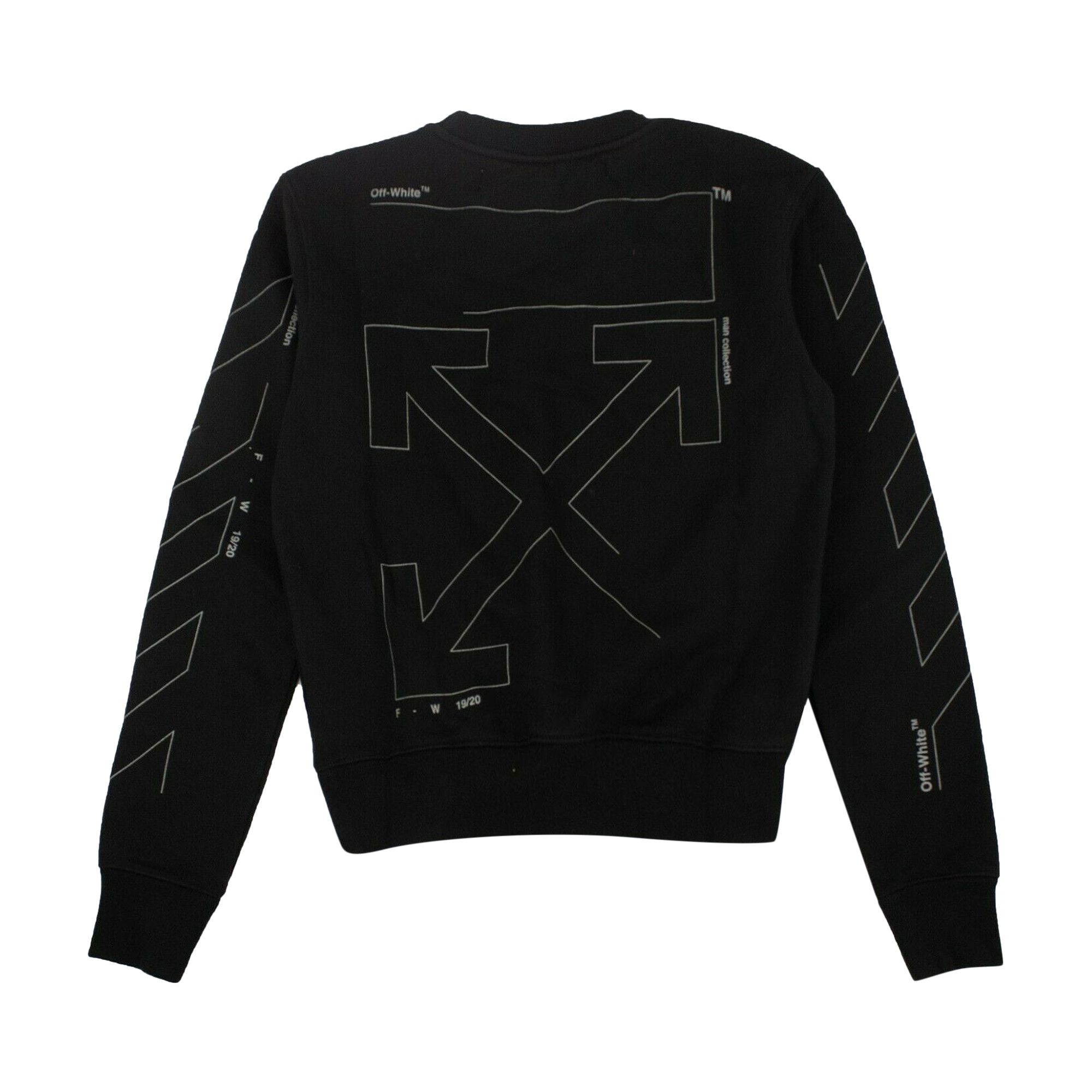 Off white unfinished sweatshirt clearance