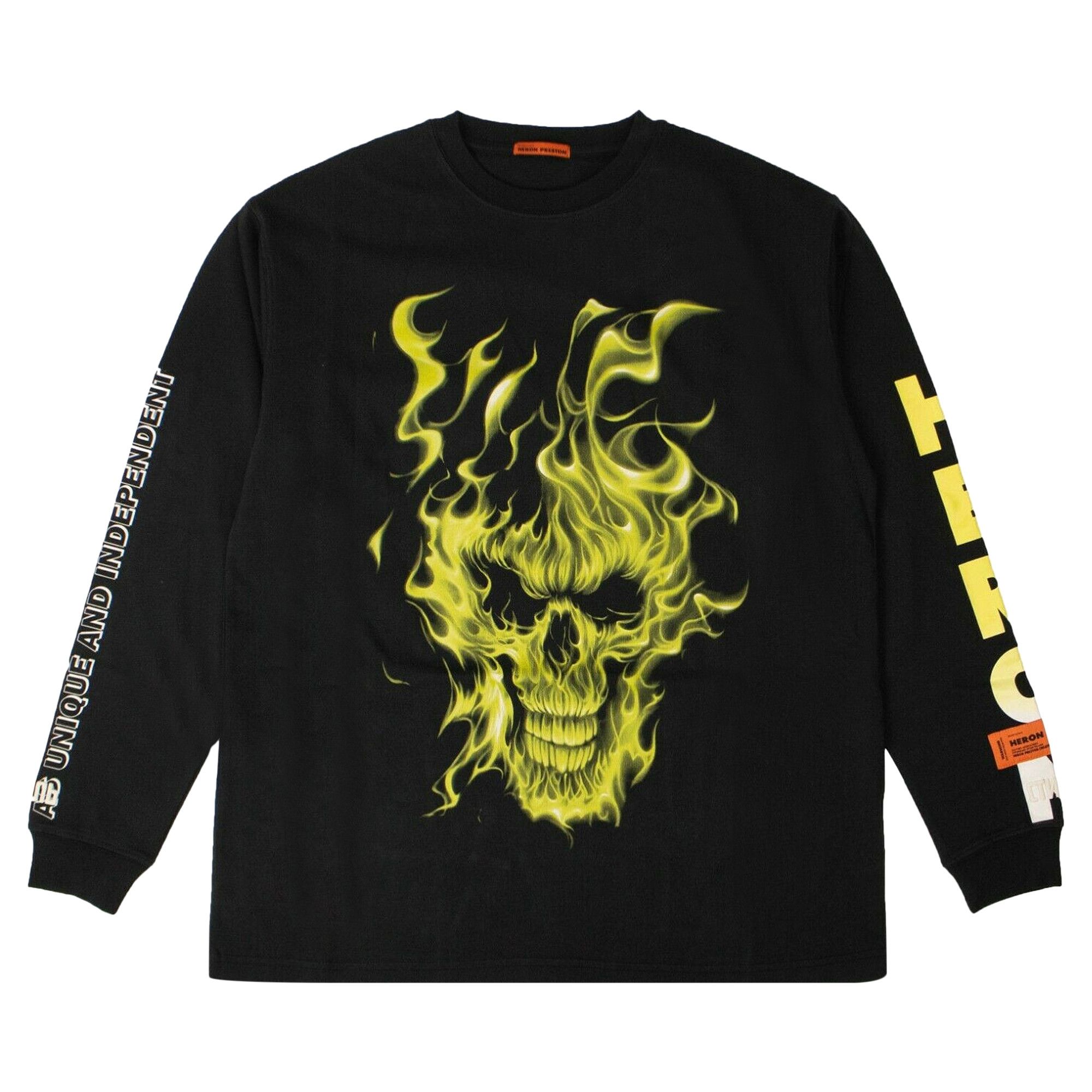 Buy Heron Preston Oversize Skull Long Sleeve T-Shirt 'Off Black