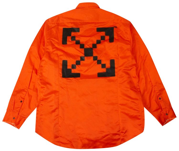 Off White Scaffolding Over Shirt Orange