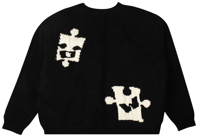 Off White Puzzle Piece Sweater BlackWhite