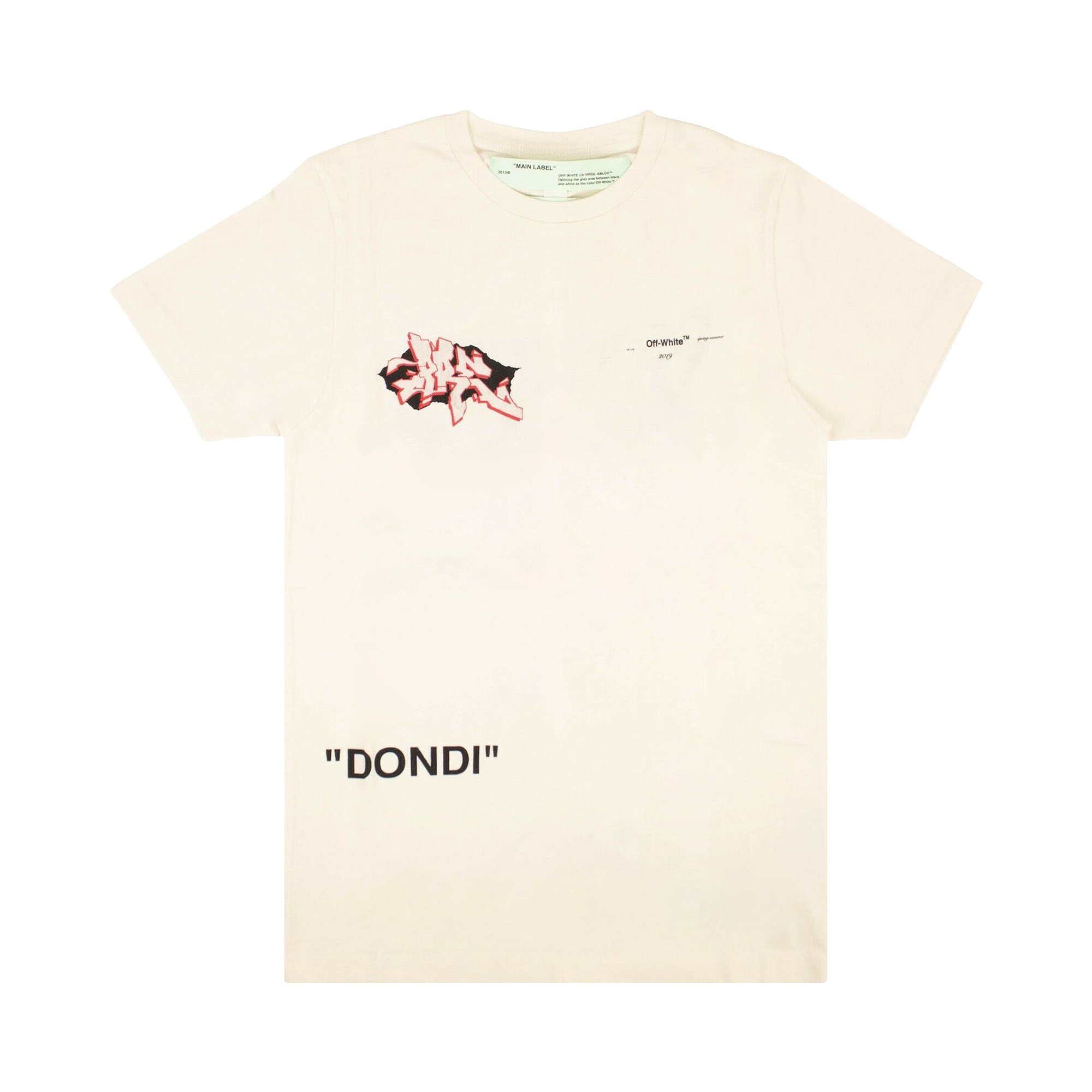 Buy Off-White Graffiti Logo Print T-Shirt 'White