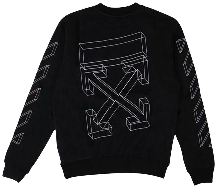 Off White Diag Caravaggio Sweatshirt Black