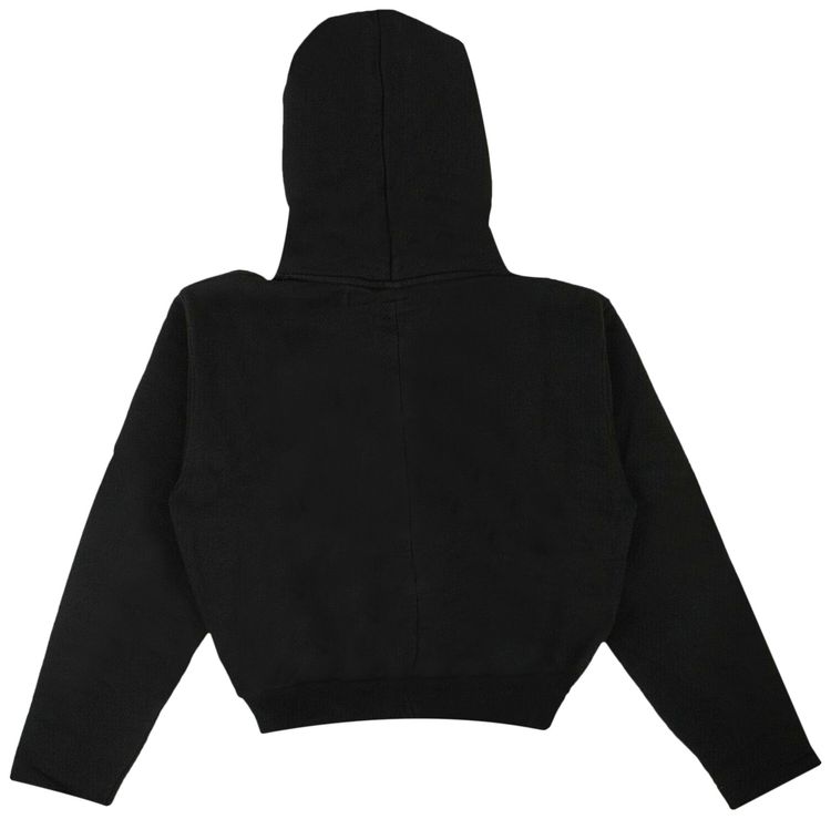 Off White Cropped Sweatshirt Black