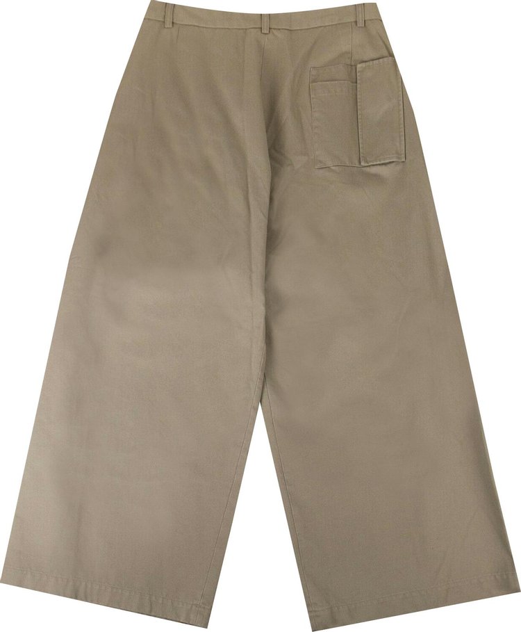 Off White Volume Pants Beige