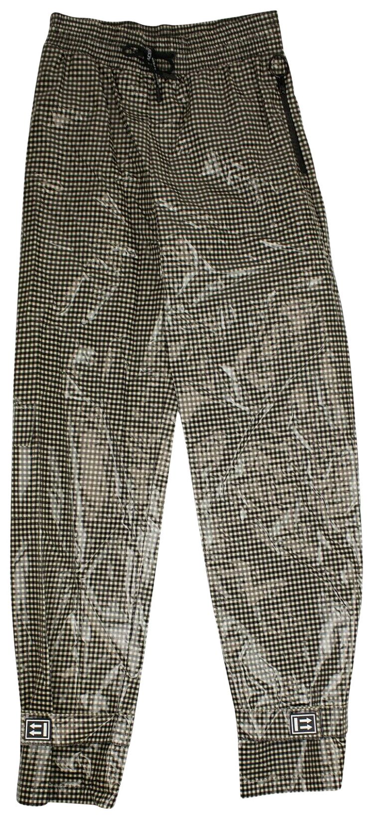Off White Shiny Trousers BlackWhite