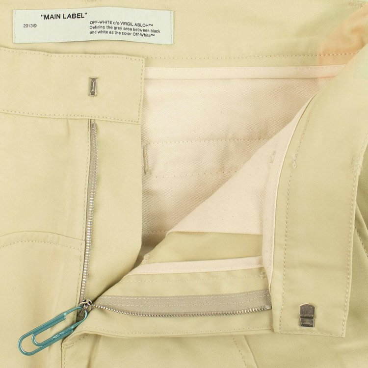 Off White Chino Spider Pants Beige