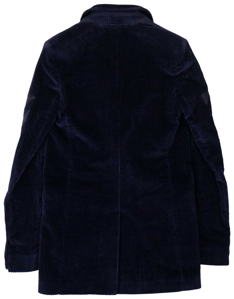 Off White Corduroy Blazer Jacket Green