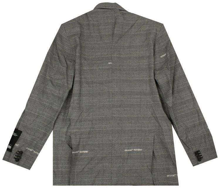 Off White Constructed Blazer Grey