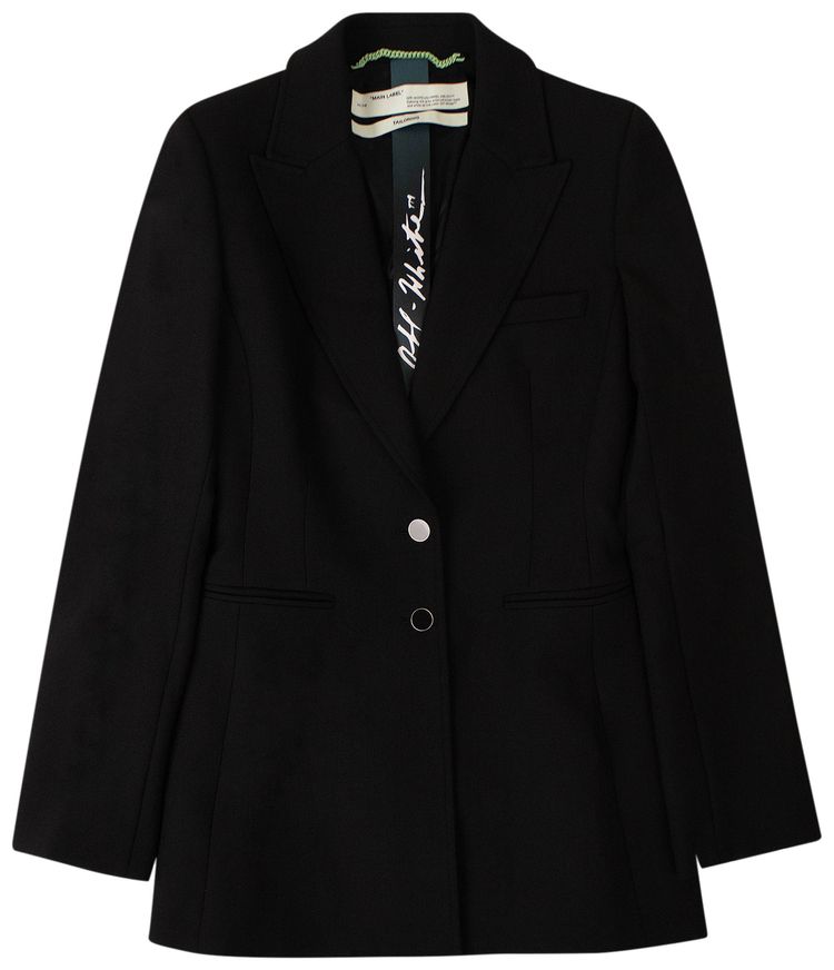 Off White Hourglass Blazer Black