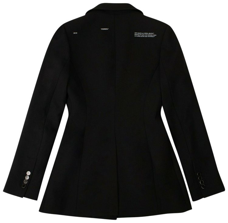 Off White Hourglass Blazer Black