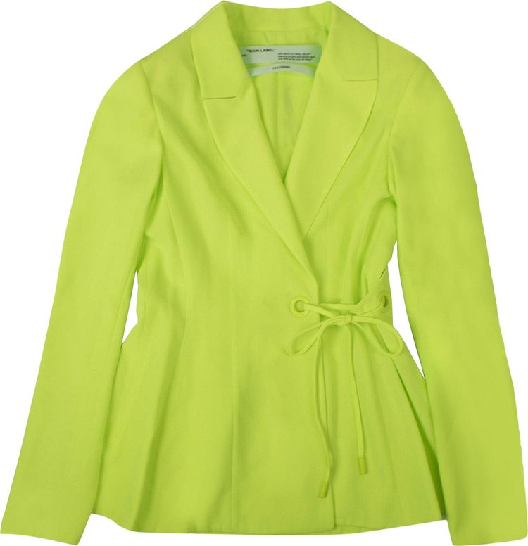 Off-White Tailored Blazer 'Neon Green'