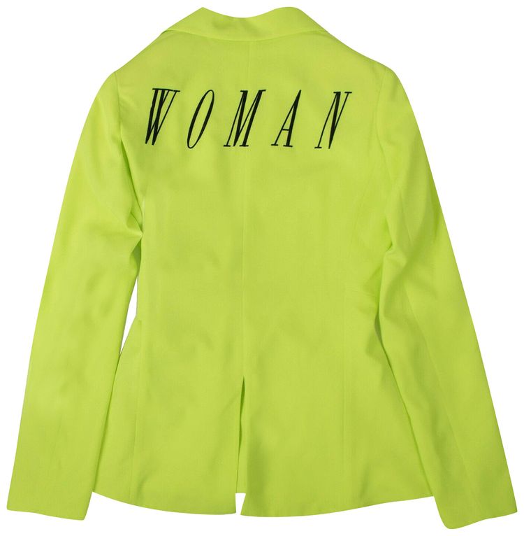 Off White Tailored Blazer Neon Green
