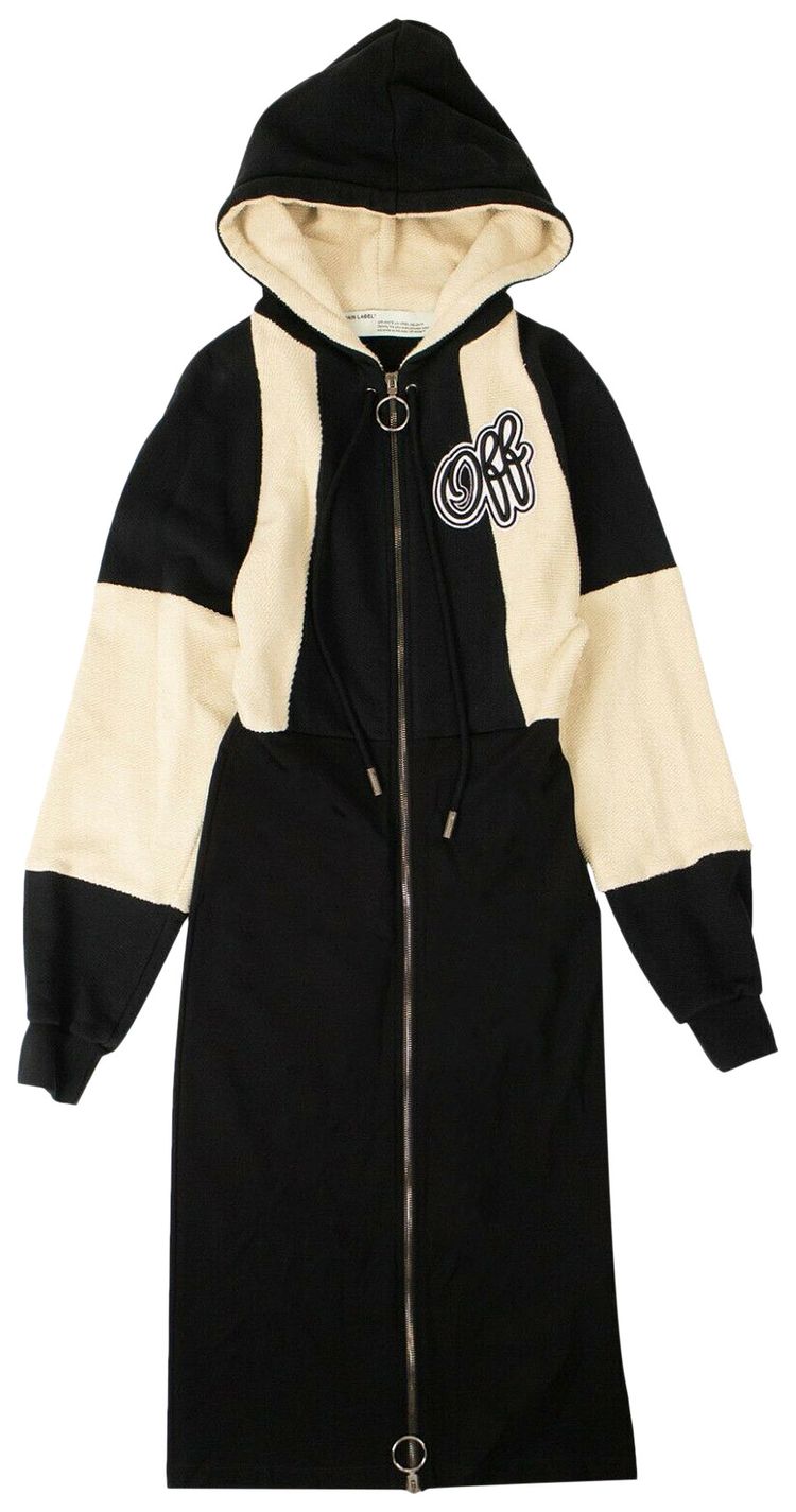 Off White College Fitted Dress Black