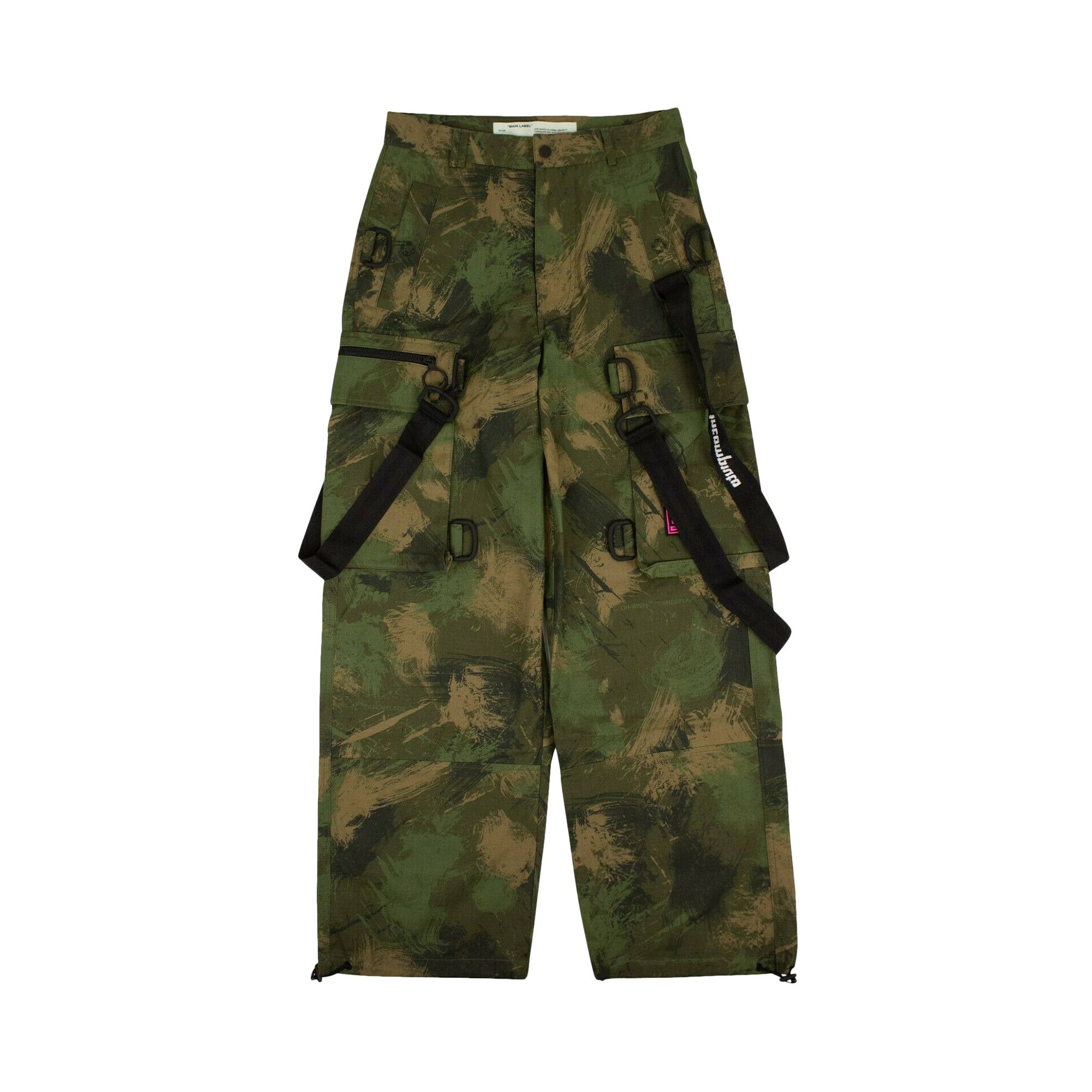 Buy Off White Cargo Track Pants Camouflage