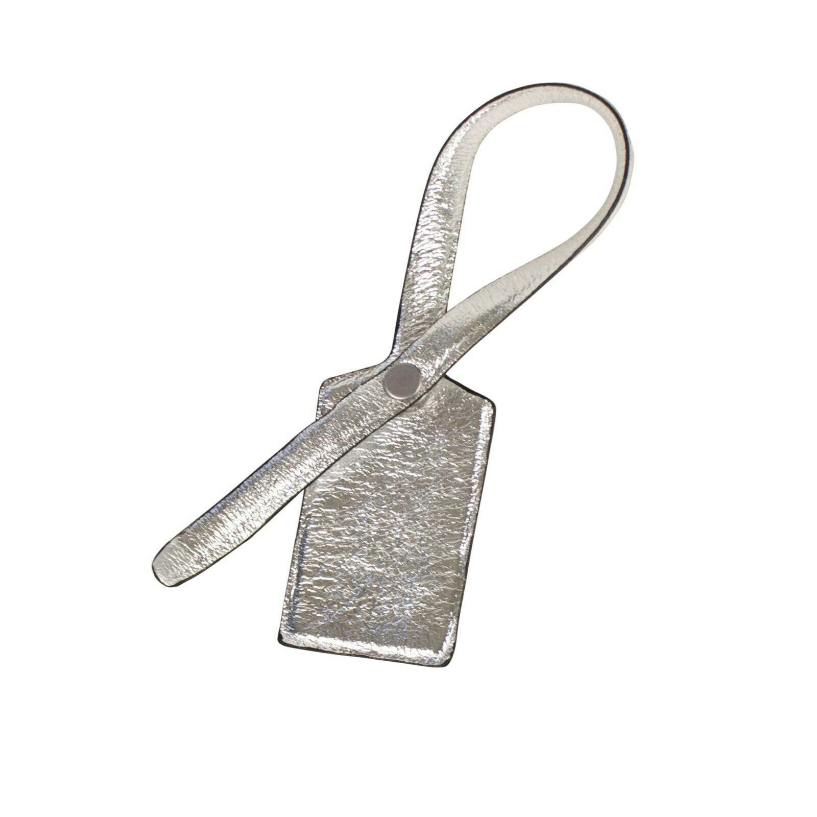 Buy Off-White Crinkled Leather Zip Tie 'Grey