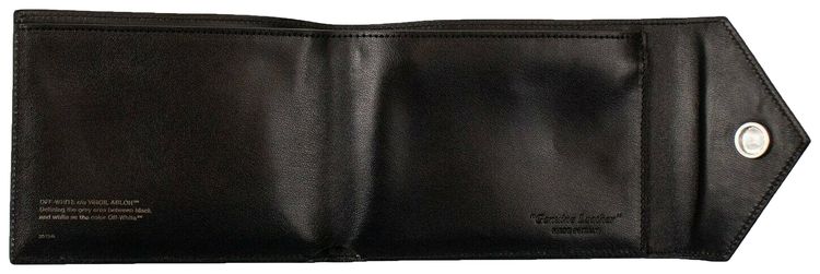 Off White Embosssed Logo Wallet Black
