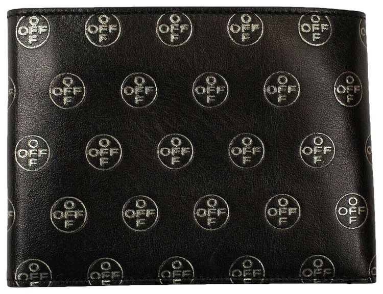 Off White Embosssed Logo Wallet Black
