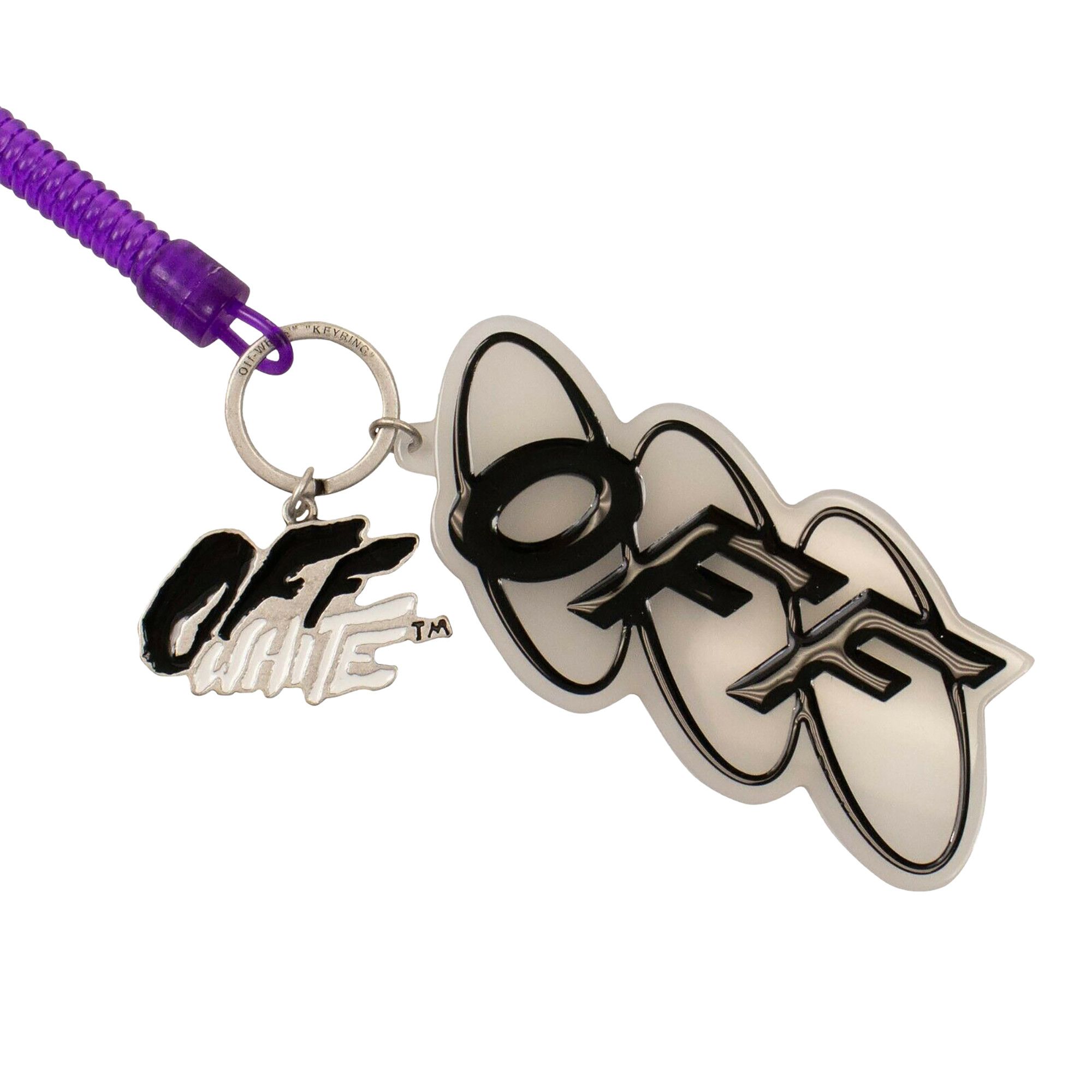 Buy Off-White Bungee Key Ring 'Purple' - OMNF034F192550332998 | GOAT