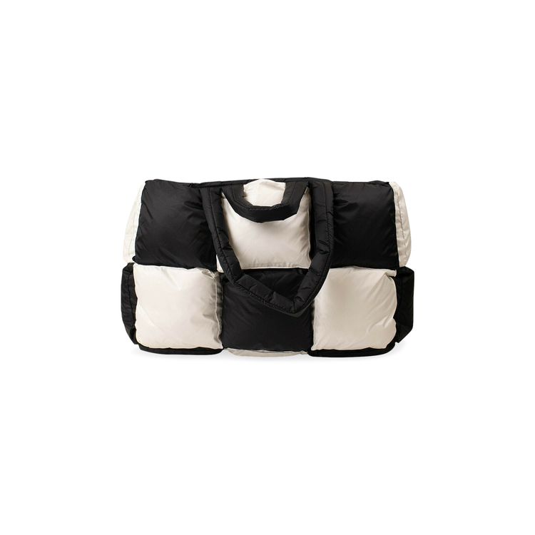 Off White Padded Square Oversize Tote Bag Multicolor