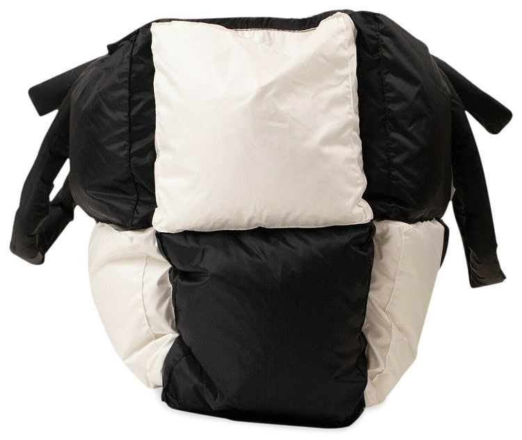 Off White Padded Square Oversize Tote Bag Multicolor