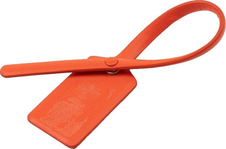 Off White Luggage Tag Red