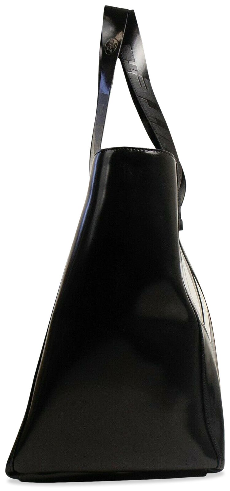 Off White Arrow Print Tote Bag Black