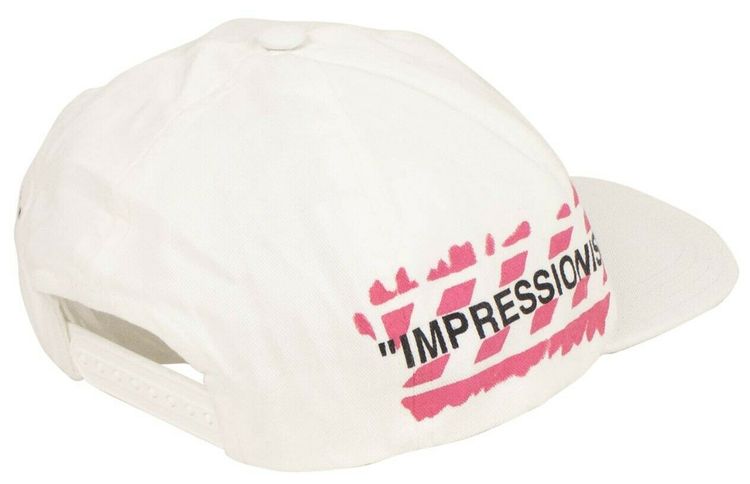 Off White Impressionism Baseball Cap Hat White